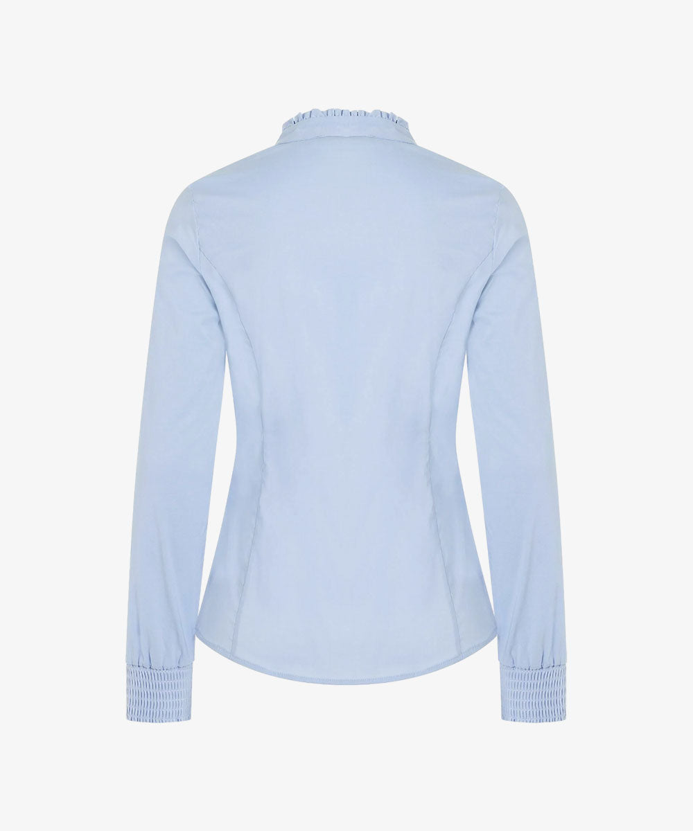 Burberry Brit Light Blue Novacheck Detail Cotton Shirt