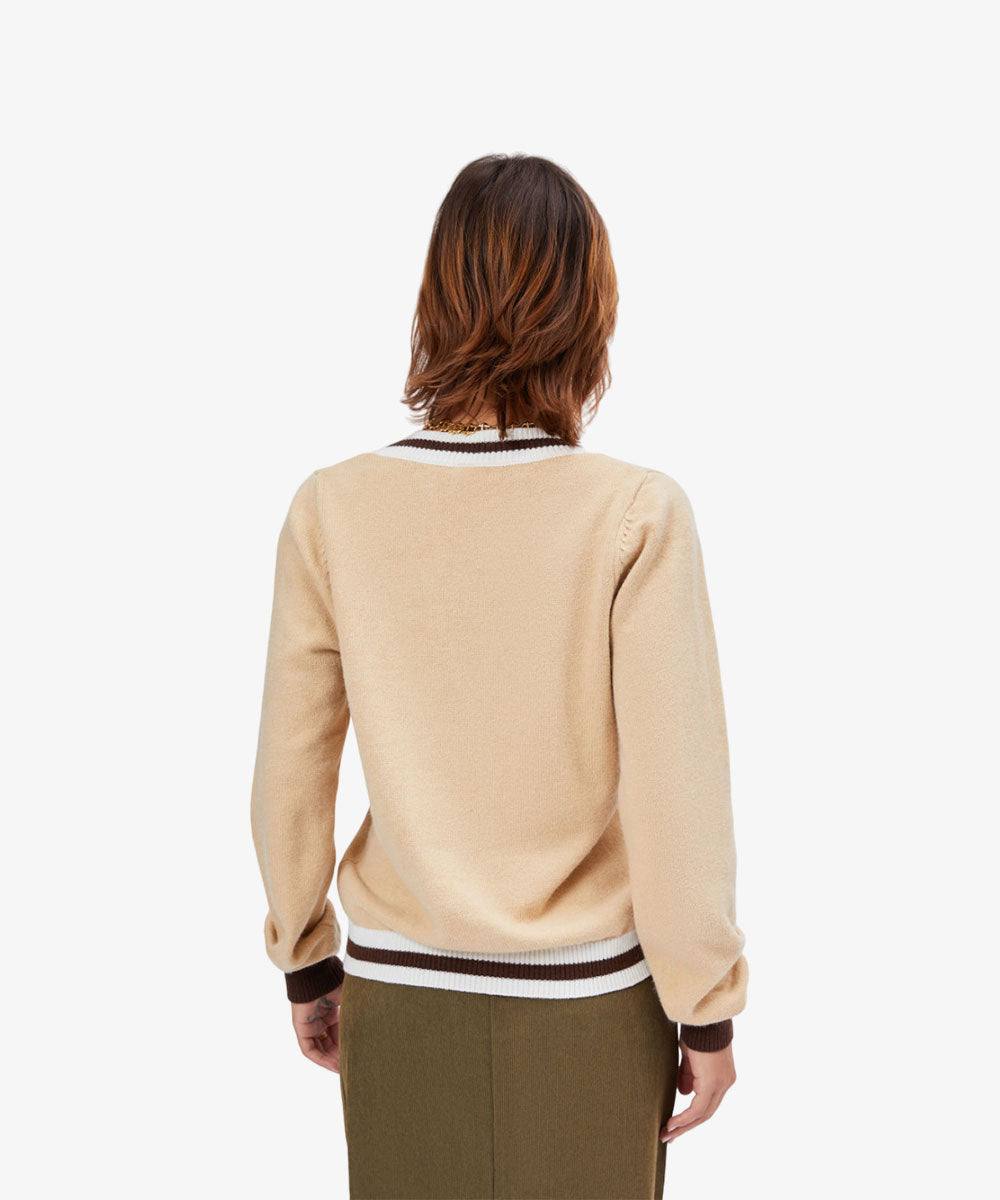 YOSHAN Women's Jacquard Sweater Cardigans Coat For Young Girl