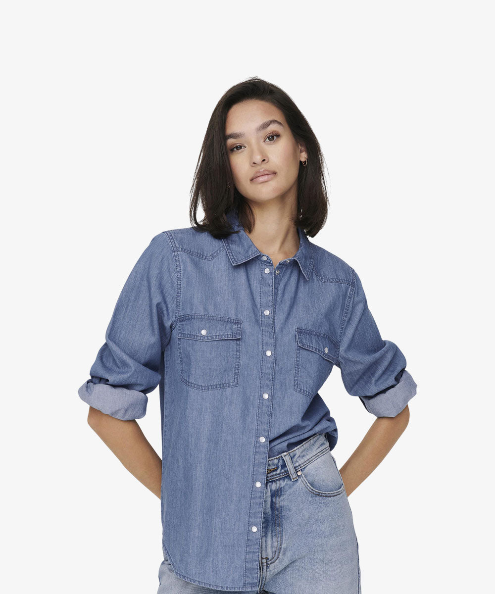 Buy Slim Fit Denim Shirt - Long Full Sleeve