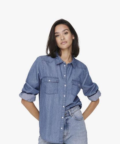 Buy Slim Fit Denim Shirt - Long Full Sleeve