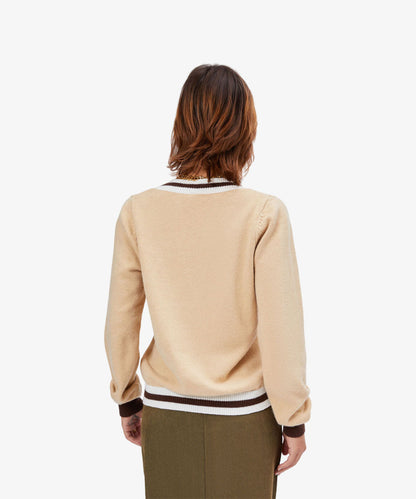 YOSHAN Women's Jacquard Sweater Cardigans Coat For Young Girl