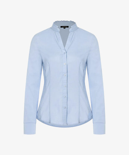 Burberry Brit Light Blue Novacheck Detail Cotton Shirt